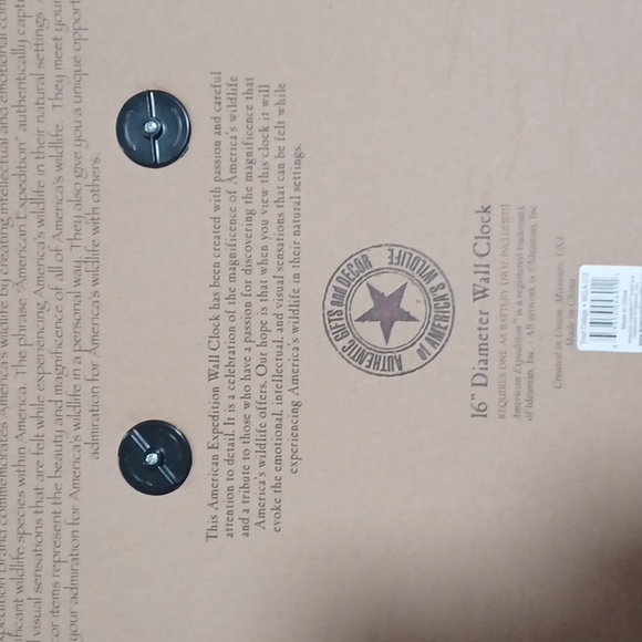 Wildlife wall clock 16" Diameter - Picture 7 of 7